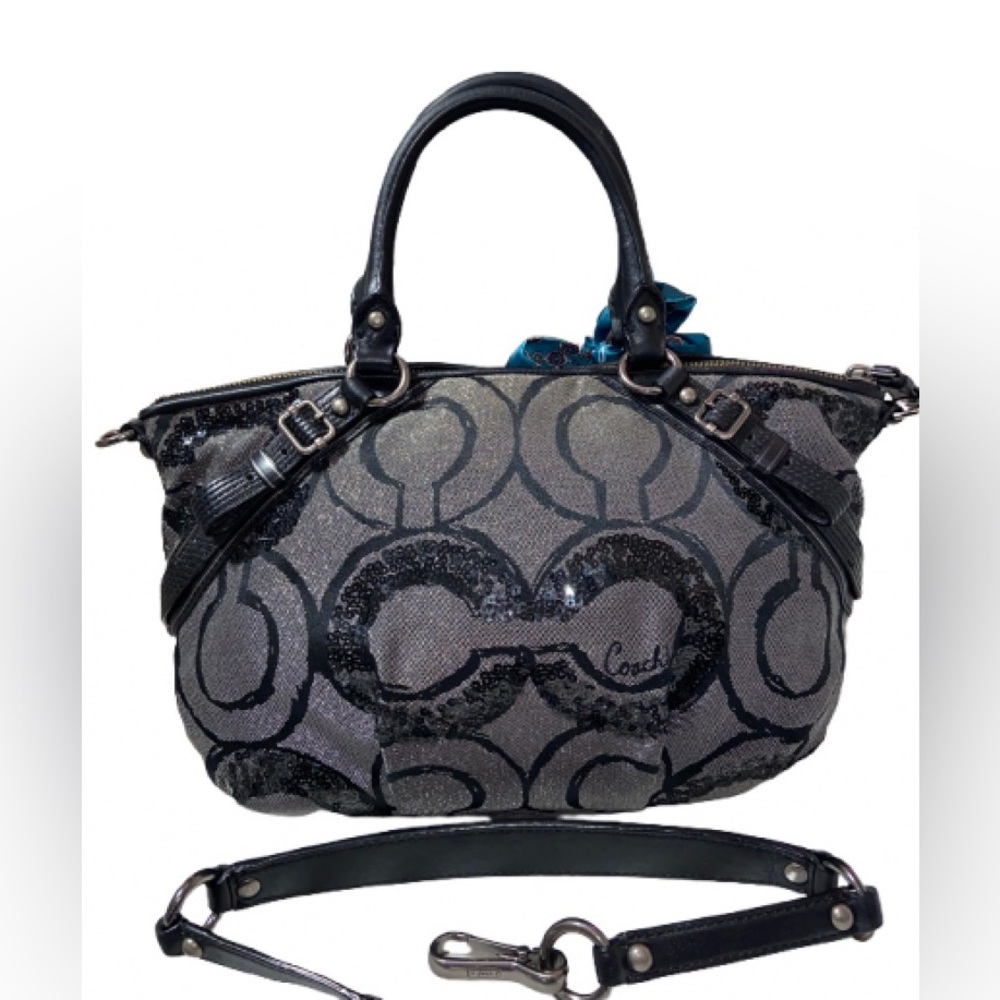 Coach 2010 Madison Signature Op Art Sophia Sequin, excellent condition - Picture 3 of 6